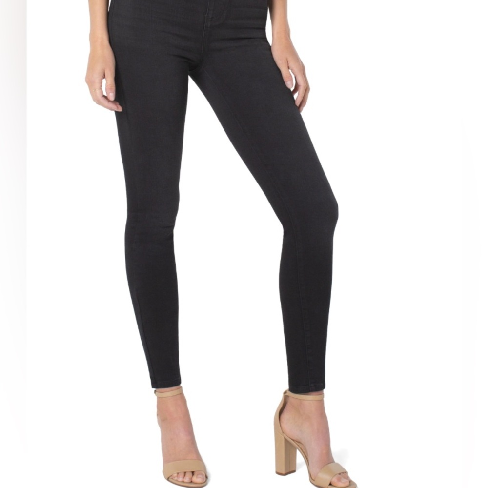 Liverpool Los Angeles “Chloe Skinny Silky Soft Eco” in black/Reservoir-like new